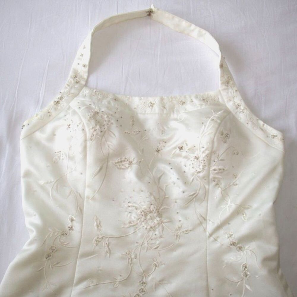 Y2K 1990's Vittoria Wedding Dress XL (16-18) Halter